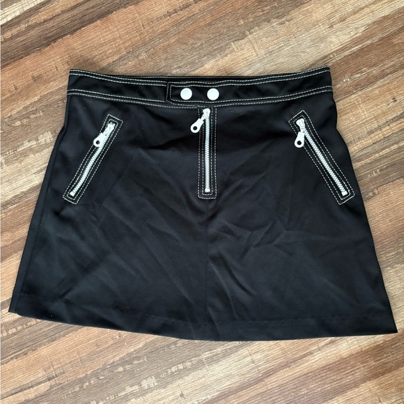 Next Level Apparel Dresses & Skirts - Next Level Apparel Black Mini Skirt with White Accents